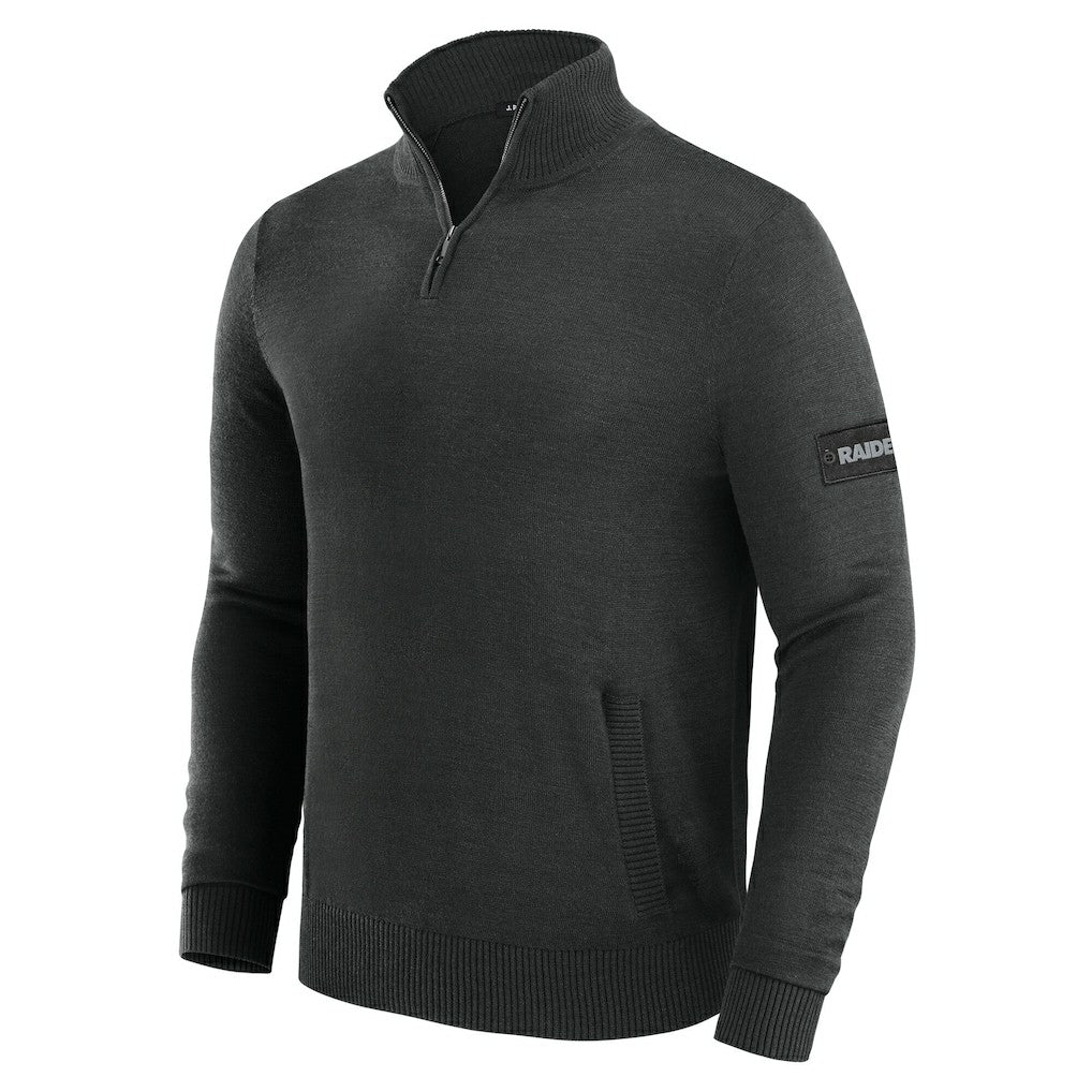 Las Vegas Raiders J. Palmer Franchise Quarter-Zip Sweater Black | NFL