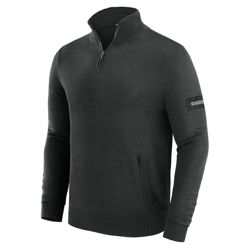 Las Vegas Raiders J. Palmer Franchise Quarter-Zip Sweater Black | NFL