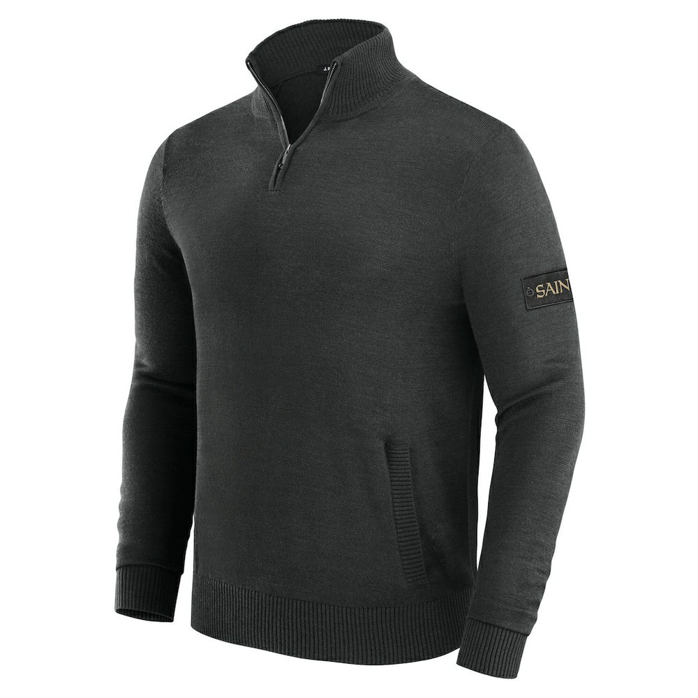 New Orleans Saints J. Palmer Franchise Quarter-Zip Sweater Black | NFL