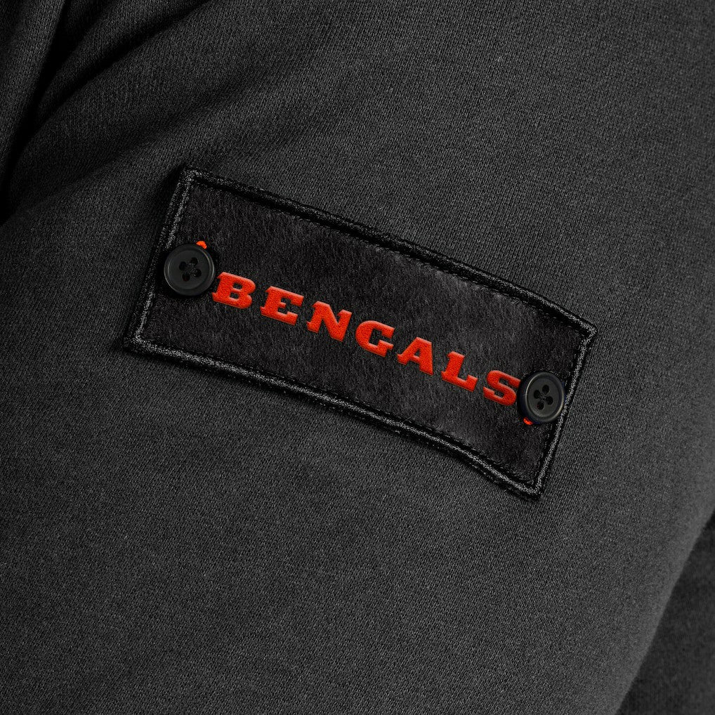 Cincinnati Bengals J. Palmer QB1 Full-Zip Sweatshirt Black | NFL