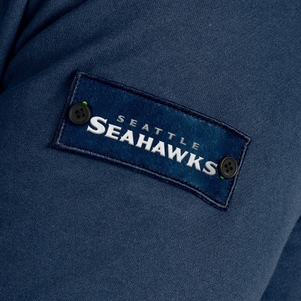 Seattle Seahawks J. Palmer QB1 Full-Zip Sweatshirt Navy | NFL