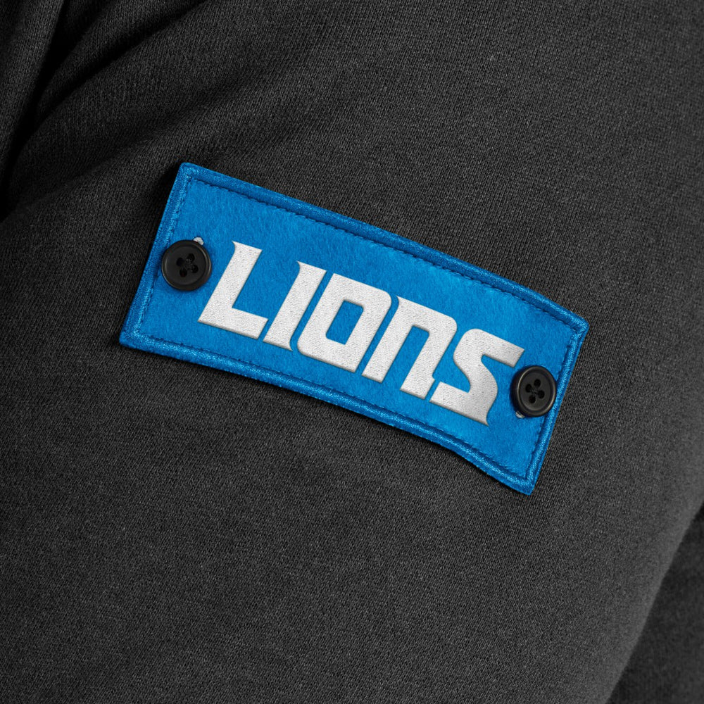 Detroit Lions J. Palmer QB1 Full-Zip Sweatshirt Black | NFL