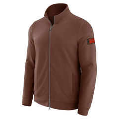Cleveland Browns J. Palmer QB1 Full-Zip Sweatshirt Tan | NFL