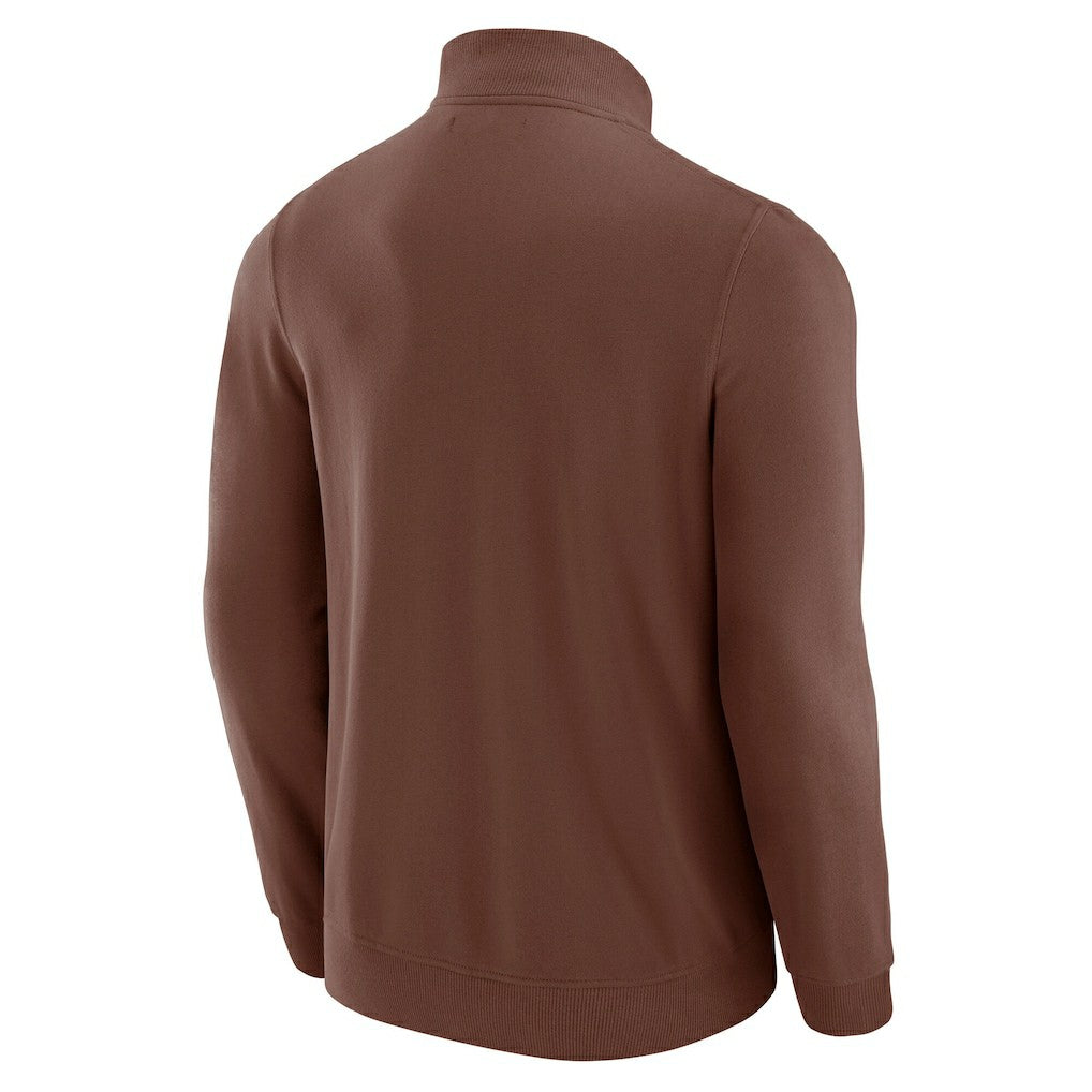 Cleveland Browns J. Palmer QB1 Full-Zip Sweatshirt Tan | NFL