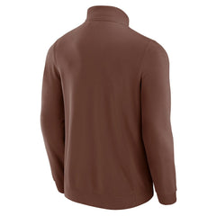 Cleveland Browns J. Palmer QB1 Full-Zip Sweatshirt Tan | NFL