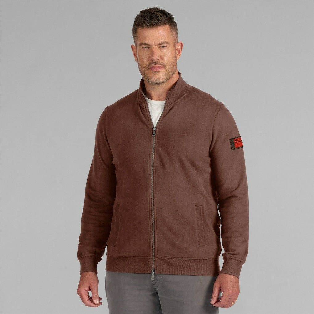 Cleveland Browns J. Palmer QB1 Full-Zip Sweatshirt Tan | NFL