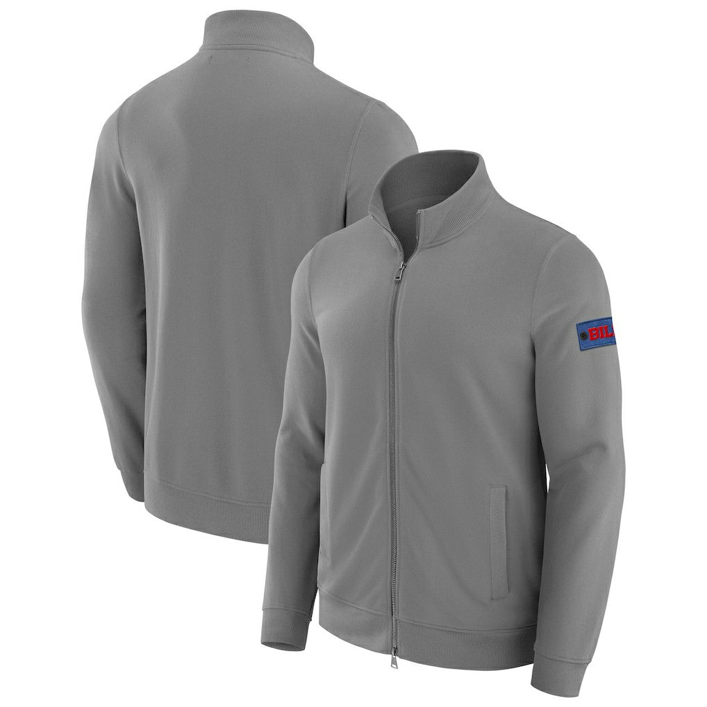 Buffalo Bills J. Palmer QB1 Full-Zip Sweatshirt Graphite | NFL