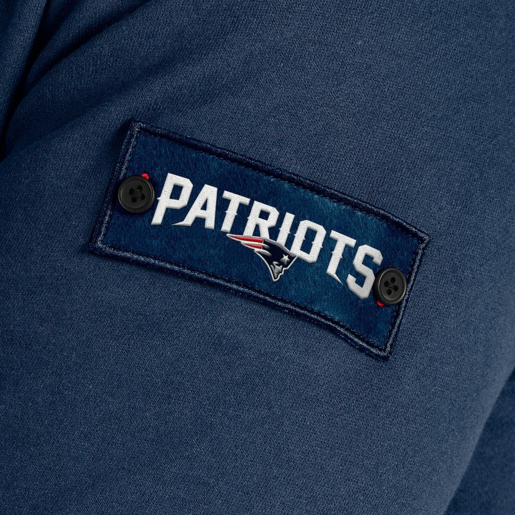 New England Patriots J. Palmer QB1 Full-Zip Sweatshirt Navy | NFL
