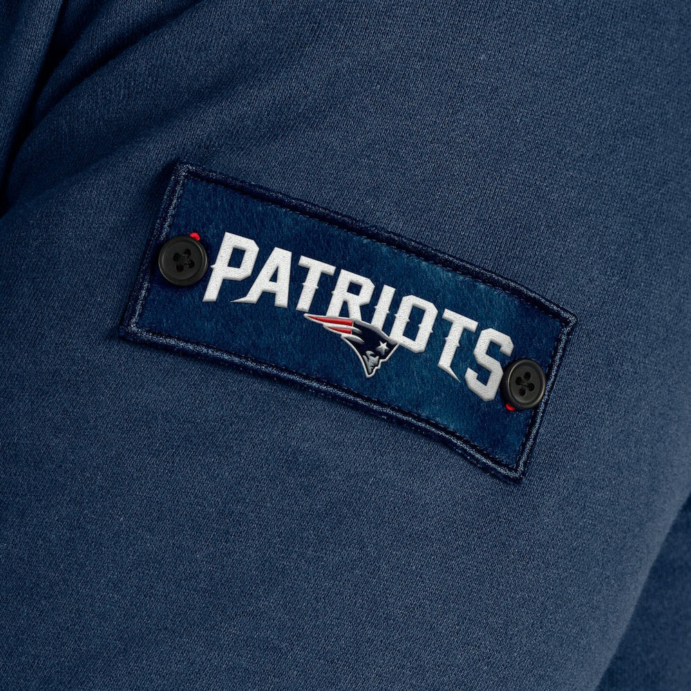 New England Patriots J. Palmer QB1 Full-Zip Sweatshirt Navy | NFL