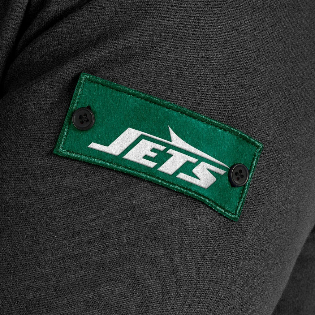 New York Jets J. Palmer QB1 Full-Zip Sweatshirt Black | NFL