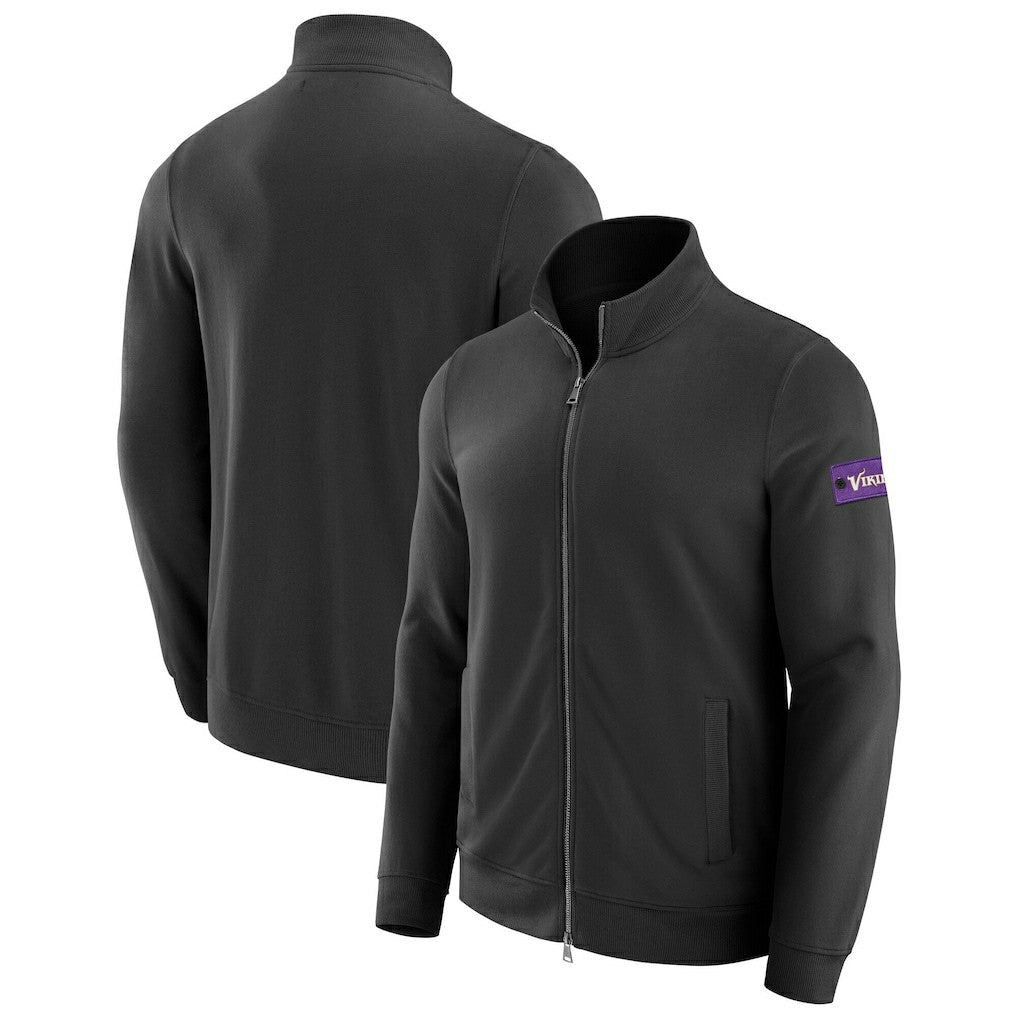 Minnesota Vikings J. Palmer QB1 Full-Zip Sweatshirt Black | NFL