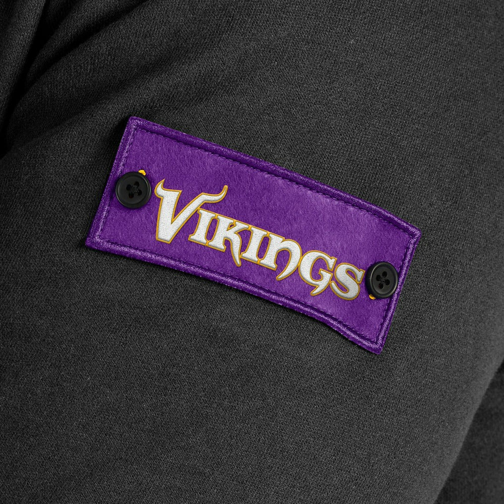 Minnesota Vikings J. Palmer QB1 Full-Zip Sweatshirt Black | NFL