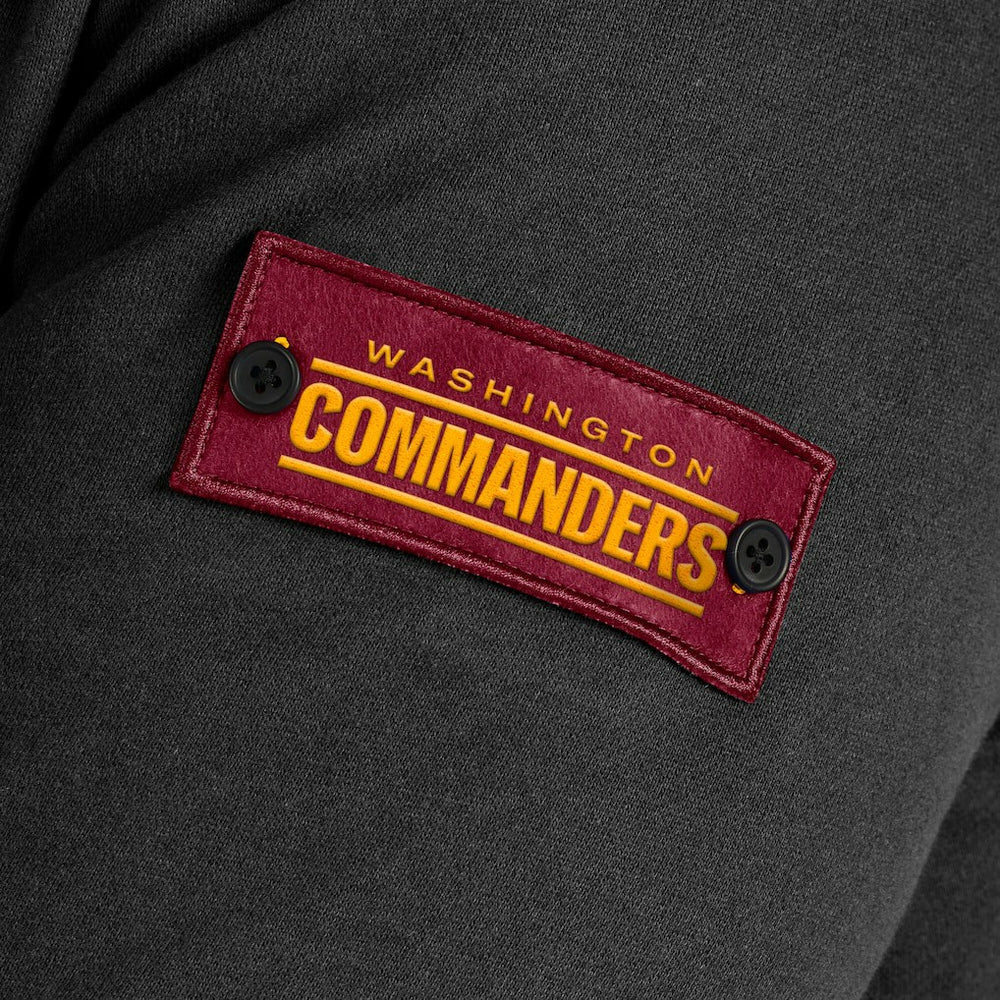 Washington Commanders J. Palmer QB1 Full-Zip Sweatshirt Black | NFL