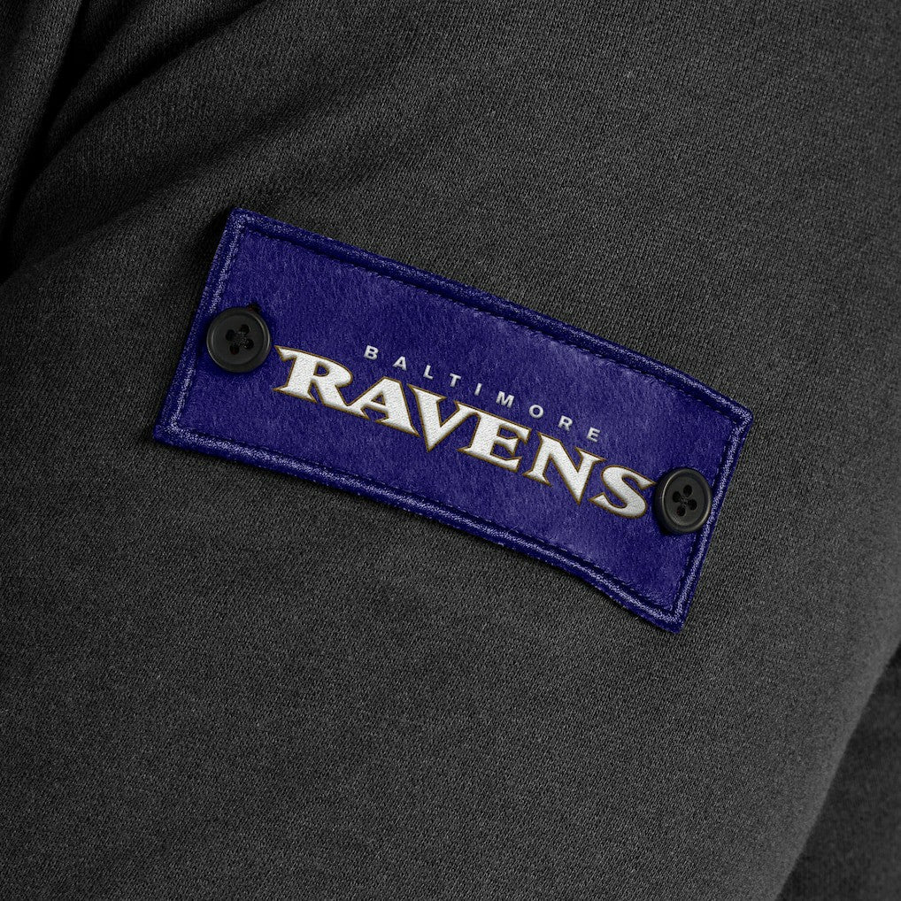 Baltimore Ravens J. Palmer QB1 Full-Zip Sweatshirt Black | NFL