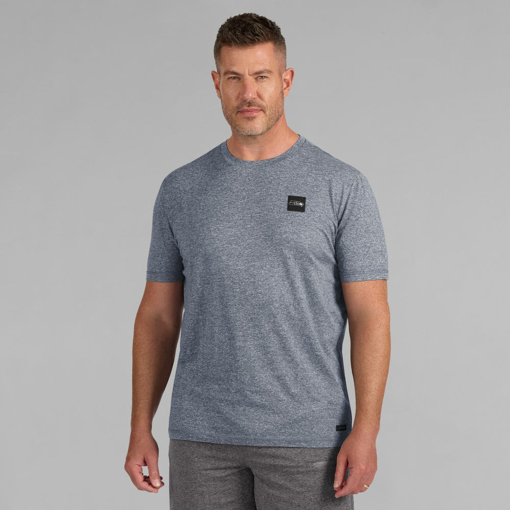 Seattle Seahawks J. Palmer Four Down T-Shirt Navy | NFL
