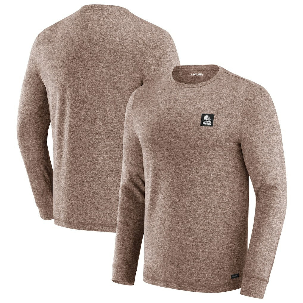 Cleveland Browns J. Palmer Four Down Long Sleeve T-Shirt Brown | NFL