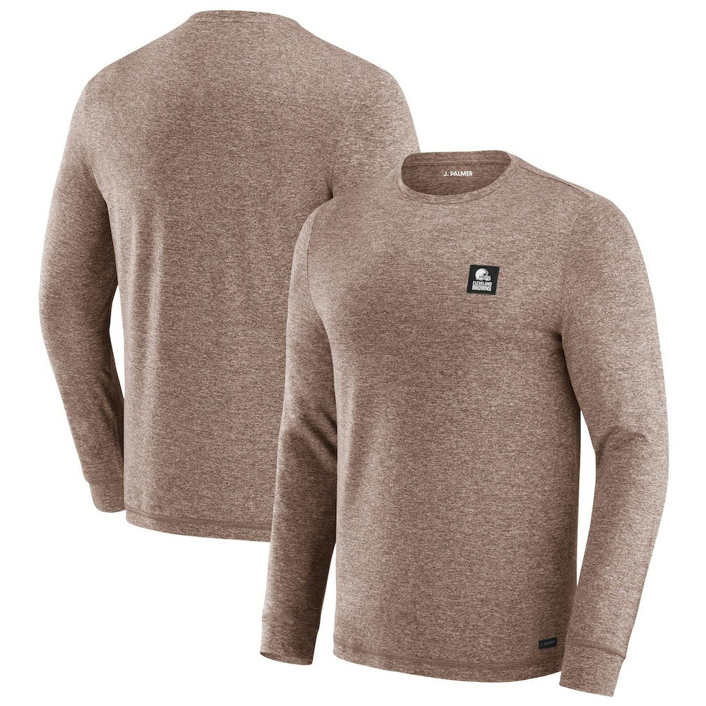 Cleveland Browns J. Palmer Four Down Long Sleeve T-Shirt Brown | NFL