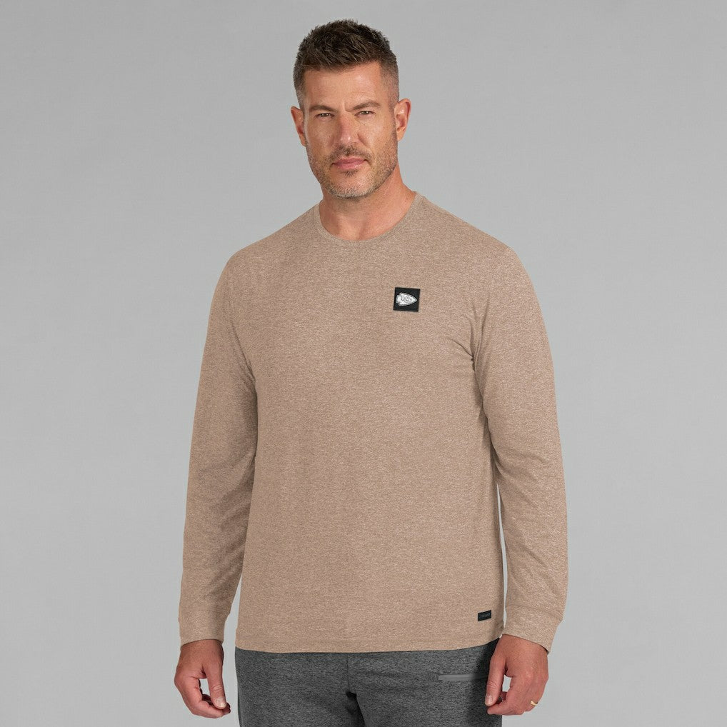 Kansas City Chiefs J. Palmer Four Down Long Sleeve T-Shirt Tan | NFL