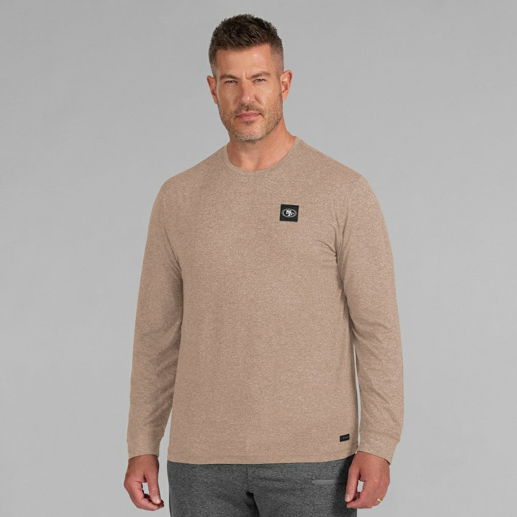 San Francisco 49ers J. Palmer Four Down Long Sleeve T-Shirt Tan | NFL