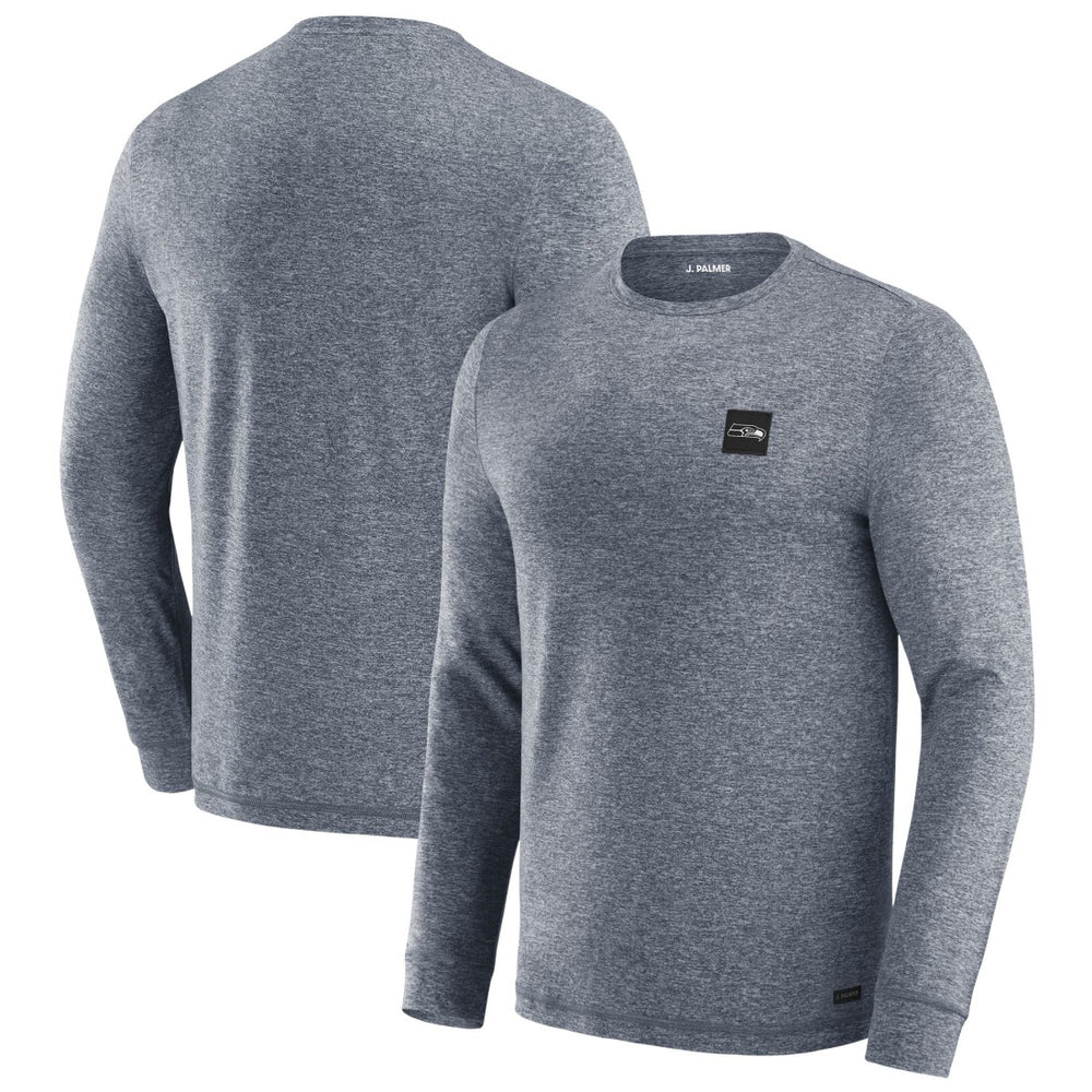 Seattle Seahawks J. Palmer Four Down Long Sleeve T-Shirt Navy | NFL