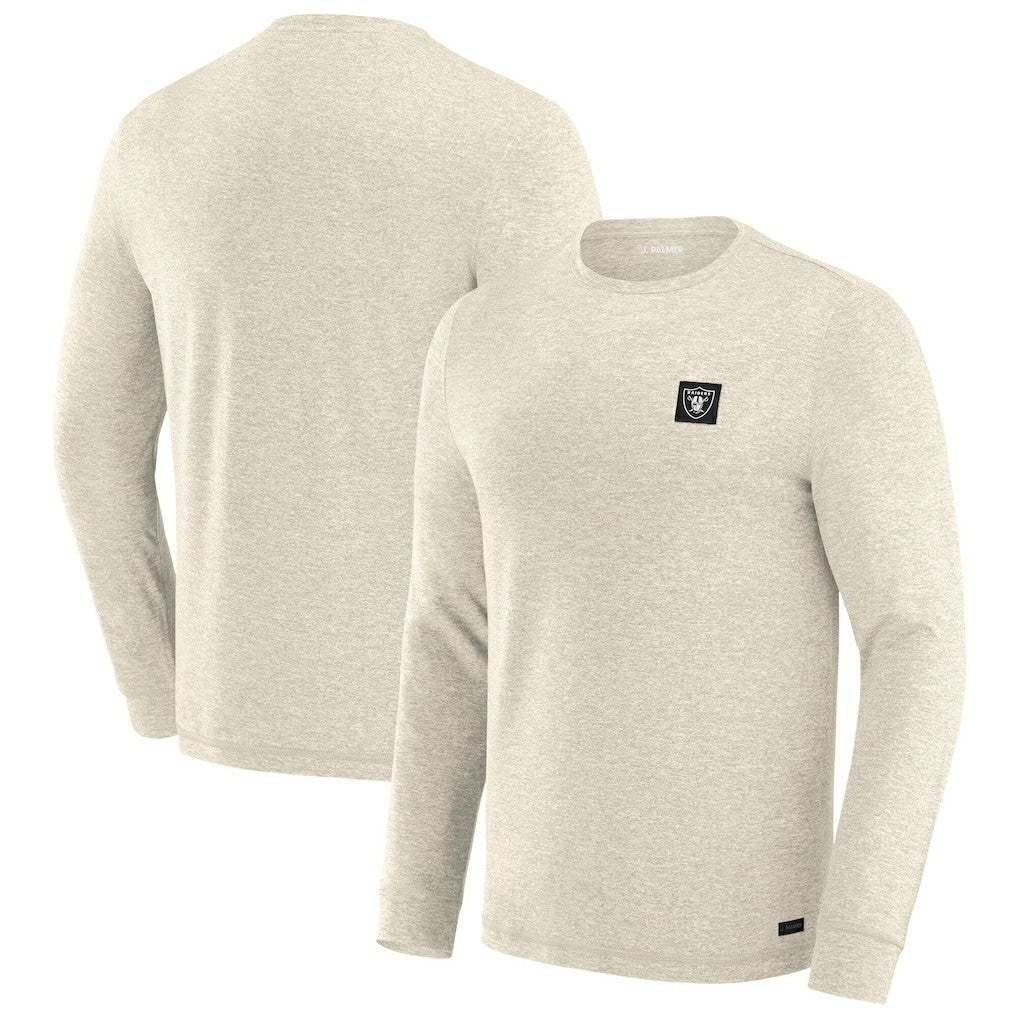 Las Vegas Raiders J. Palmer Four Down Long Sleeve T-Shirt Cream | NFL