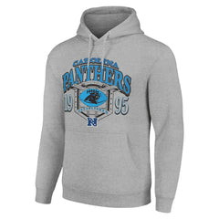Carolina Panthers Starter 80s Retro Pullover Hoodie Heather Gray | NFL