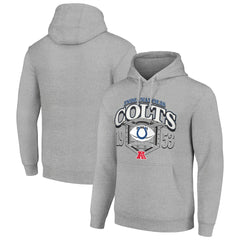 Indianapolis Colts Starter 80s Retro Pullover Hoodie Heather Gray | NFL