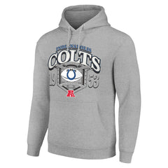 Indianapolis Colts Starter 80s Retro Pullover Hoodie Heather Gray | NFL