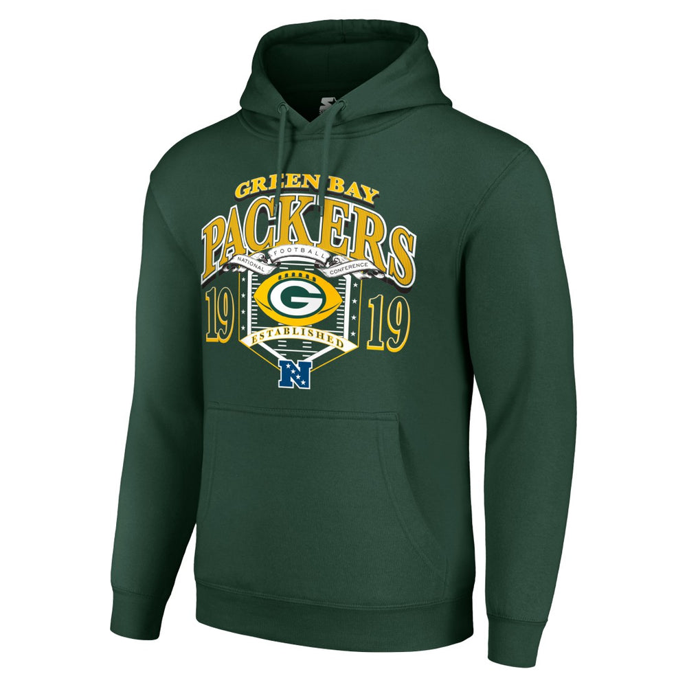 Green Bay Packers Starter 80s Retro Pullover Hoodie Green | NFL