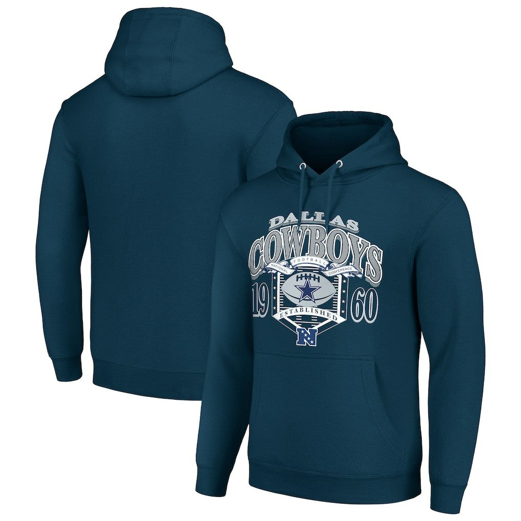 Dallas Cowboys Starter 80s Retro Pullover Hoodie Navy | NFL
