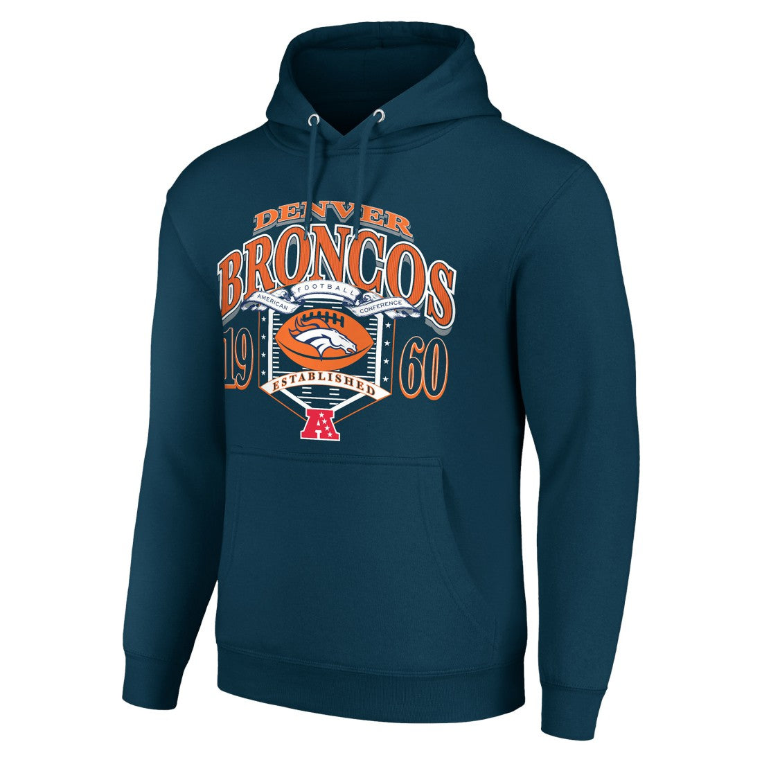 Denver Broncos Starter 80s Retro Pullover Hoodie Navy | NFL