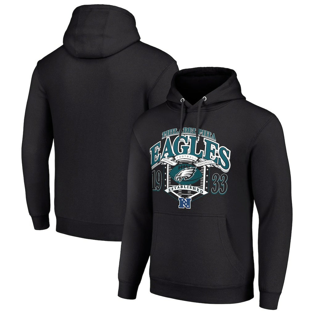 Philadelphia Eagles Starter 80s Retro Pullover Hoodie Black | NFL
