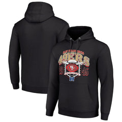 San Francisco 49ers Starter 80s Retro Pullover Hoodie Black | NFL