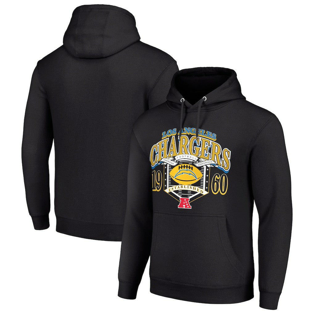Los Angeles Chargers Starter 80s Retro Pullover Hoodie Black | NFL