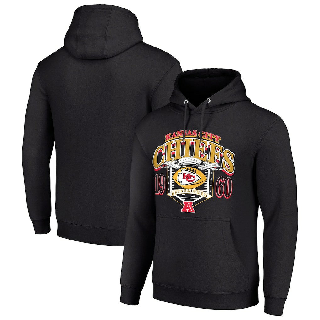 Kansas City Chiefs Starter 80s Retro Pullover Hoodie Black | NFL