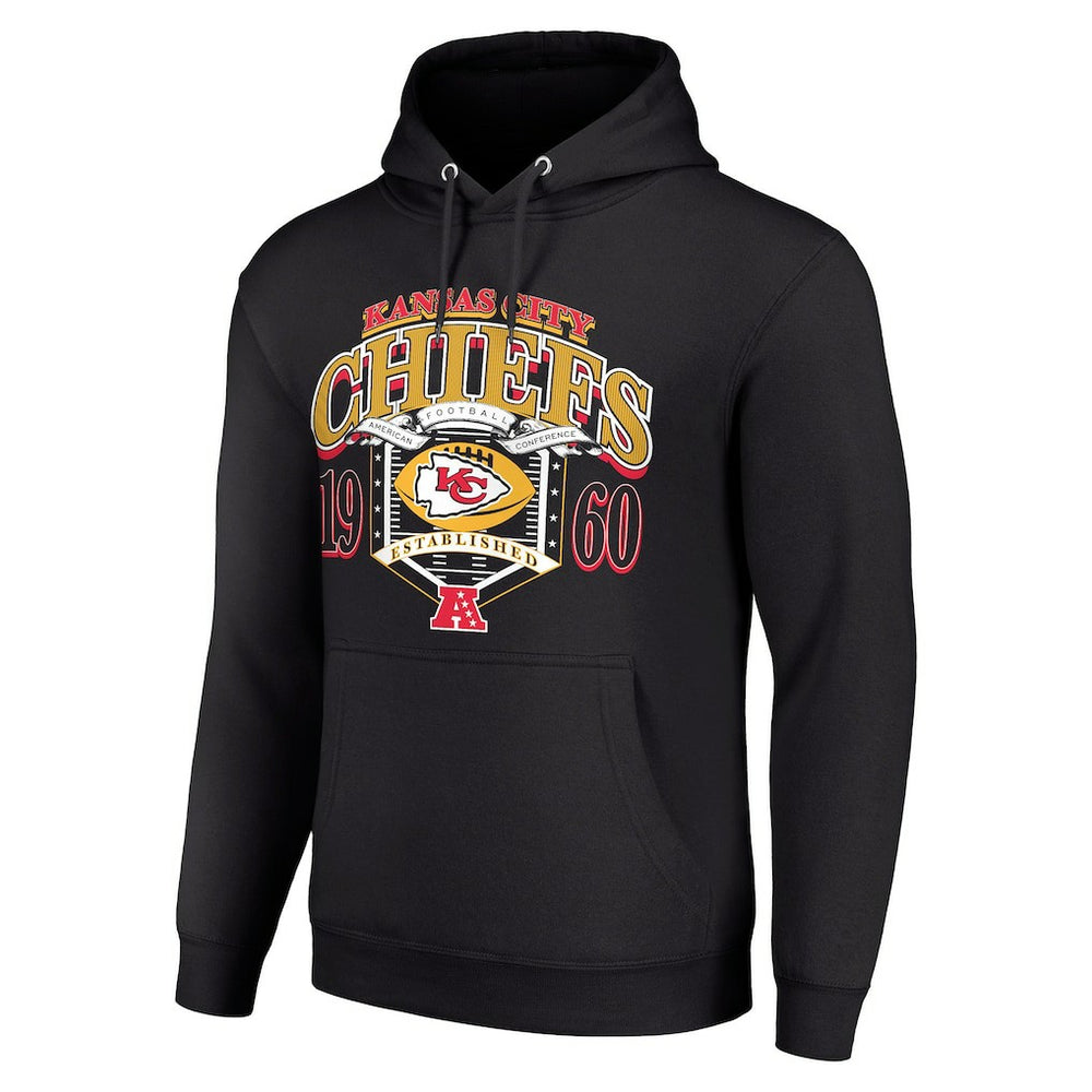 Kansas City Chiefs Starter 80s Retro Pullover Hoodie Black | NFL
