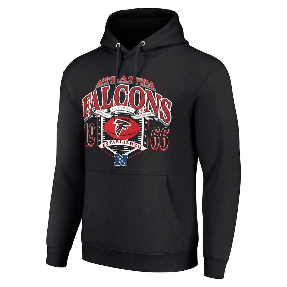 Atlanta Falcons Starter 80s Retro Pullover Hoodie Black | NFL