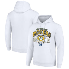 Green Bay Packers Starter 80s Retro Pullover Hoodie White | NFL