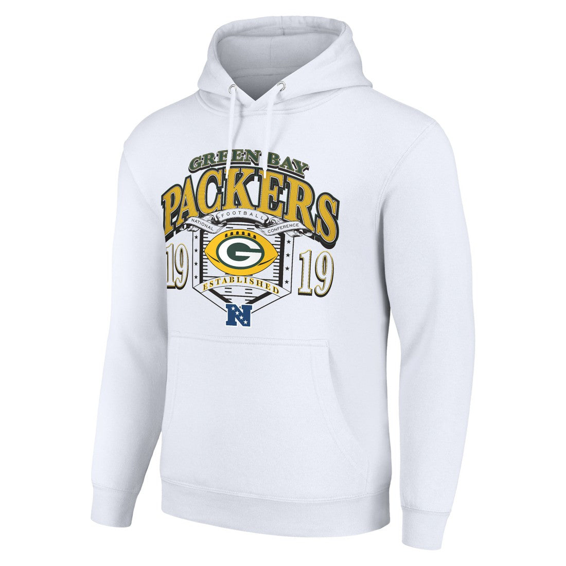 Green Bay Packers Starter 80s Retro Pullover Hoodie White | NFL
