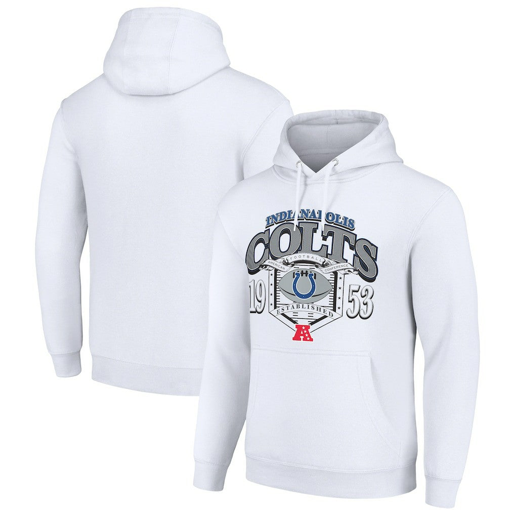 Indianapolis Colts Starter 80s Retro Pullover Hoodie White | NFL