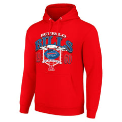 Buffalo Bills Starter 80s Retro Pullover Hoodie Red | NFL