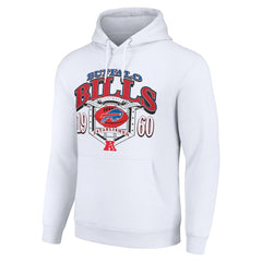 Buffalo Bills Starter 80s Retro Pullover Hoodie White | NFL