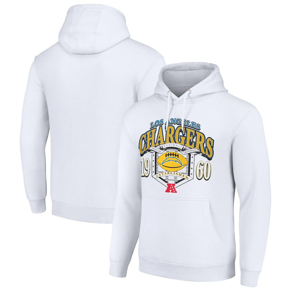 Los Angeles Chargers Starter 80s Retro Pullover Hoodie White | NFL
