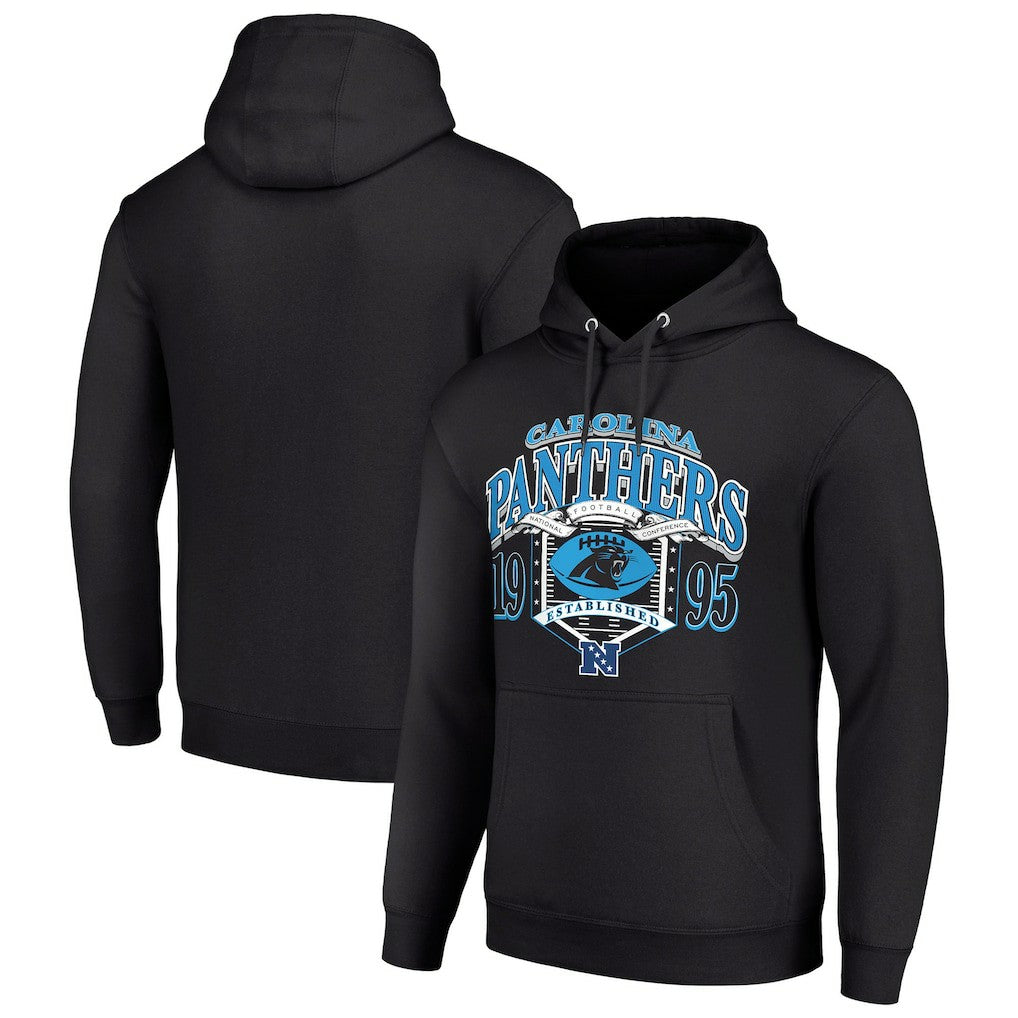 Carolina Panthers Starter 80s Retro Pullover Hoodie Black | NFL