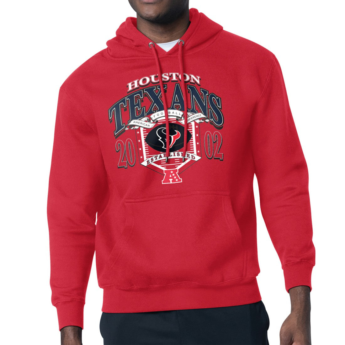 Houston Texans Starter 80s Retro Pullover Hoodie Red | NFL