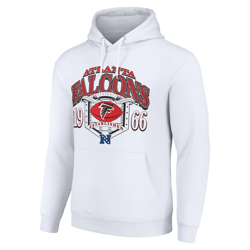 Atlanta Falcons Starter 80s Retro Pullover Hoodie White | NFL