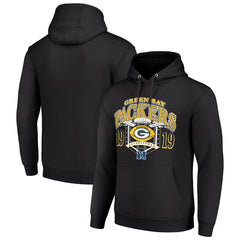Green Bay Packers Starter 80s Retro Pullover Hoodie Black | NFL