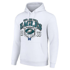 Philadelphia Eagles Starter 80s Retro Pullover Hoodie White | NFL