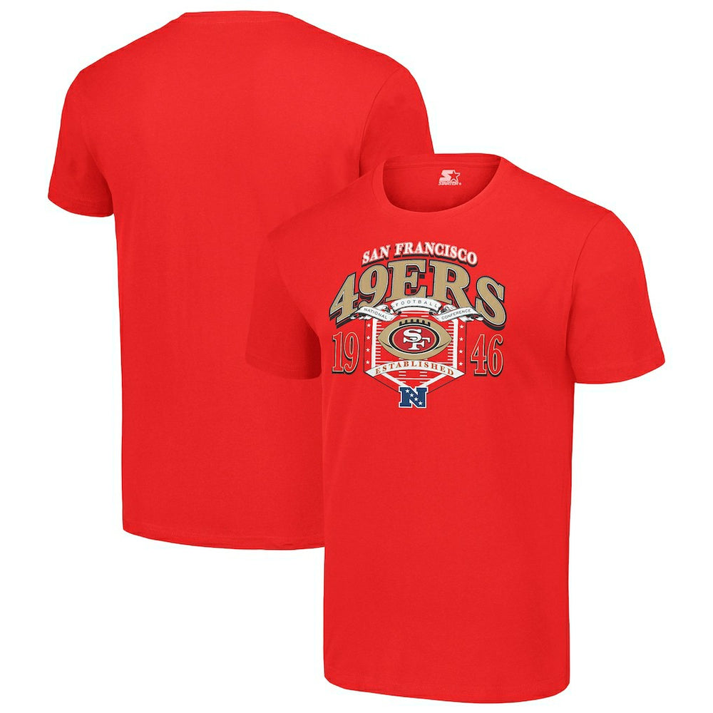 San Francisco 49ers Starter ‘80s Inspired T-Shirt Scarlet | NFL