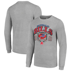 Buffalo Bills Starter Retro Long Sleeve Graphic T-Shirt Heather Gray | NFL